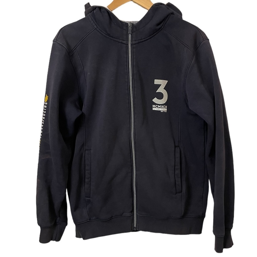 STOP by OCTAVE black zip hoodie XL